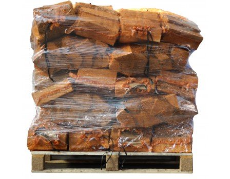 80 Säcke 25 cm trockenes Holz – 100% Esche – 8 kg / Netz