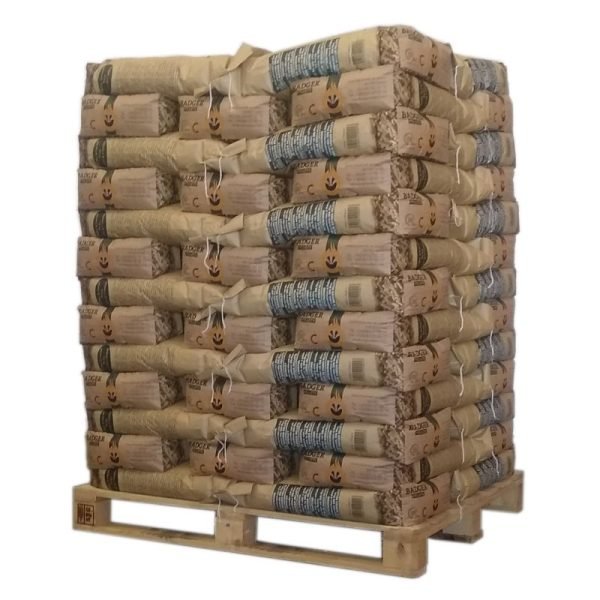 Pellet Badger - palette mit 130 Säcken zu 15 Kg