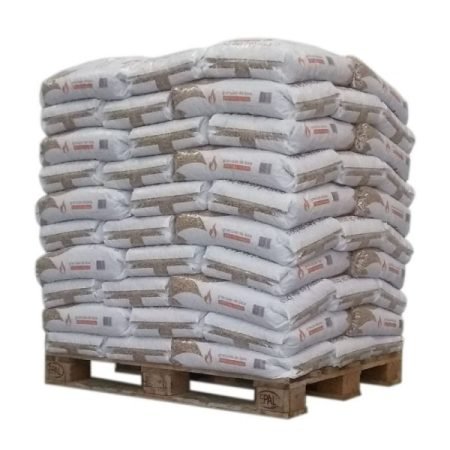 Holzpellets-Sunpower- Holzpalette mit 140 Säcken zu 15 kg