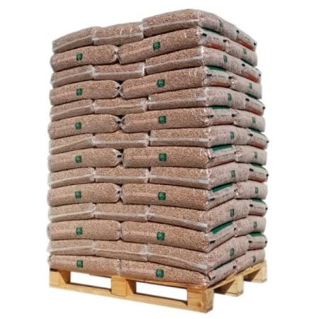 Holzpellets-Natural Energie- Holzpalette von 140 Säcken zu 15 kg