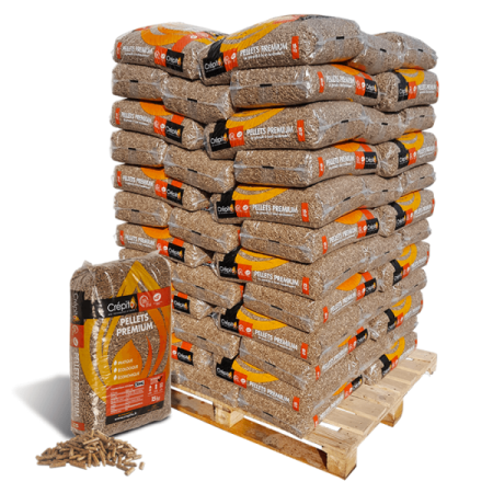 Holzgranulat Premium Crépito® 72 Beutel von 15 kg - 2160 kg
